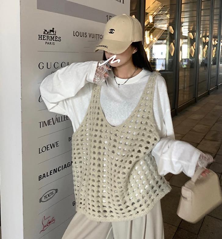 拼接蕾絲薄款上衣