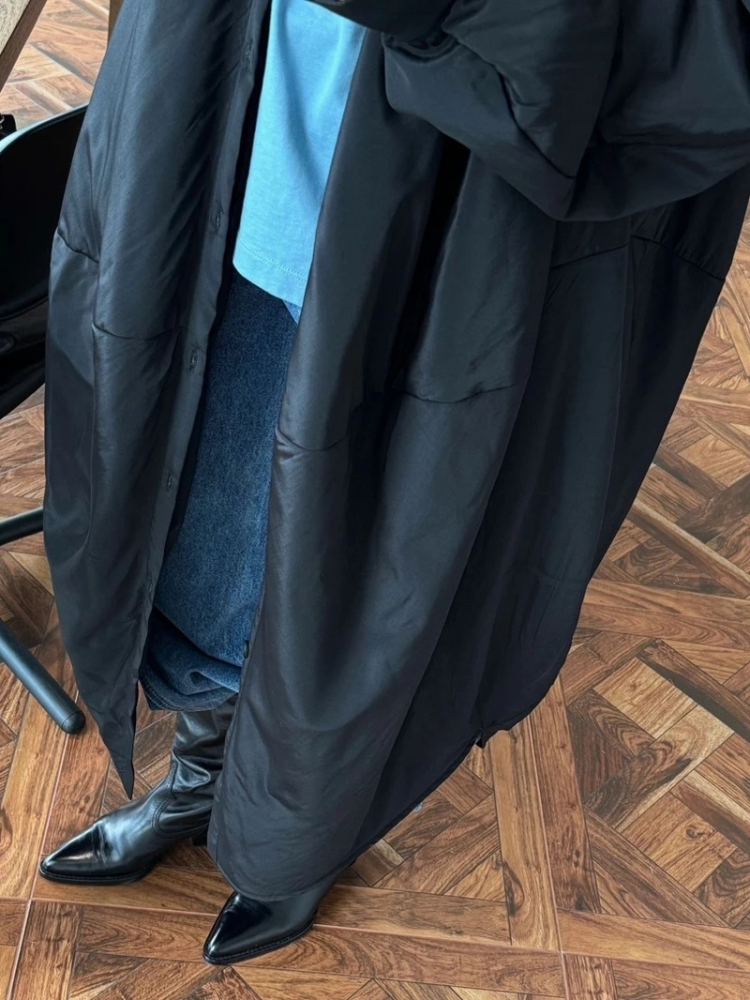 日系慵懶風襯衫棉服寬鬆寬大輪廓感舒適保暖外套
