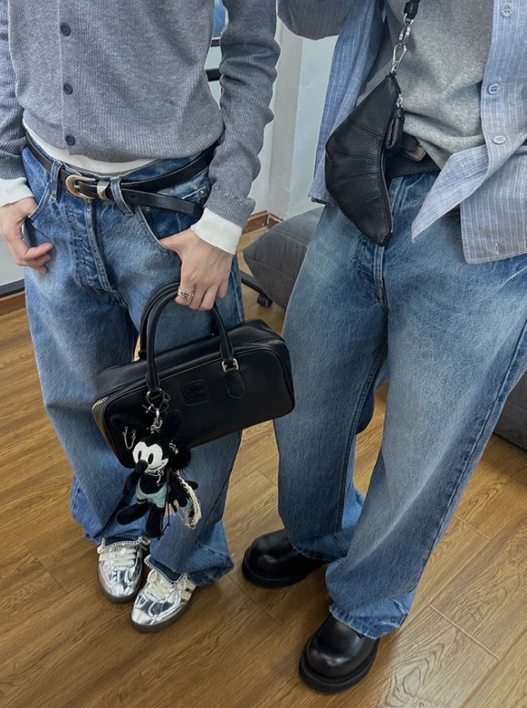 無性別男女百搭款水洗牛仔褲