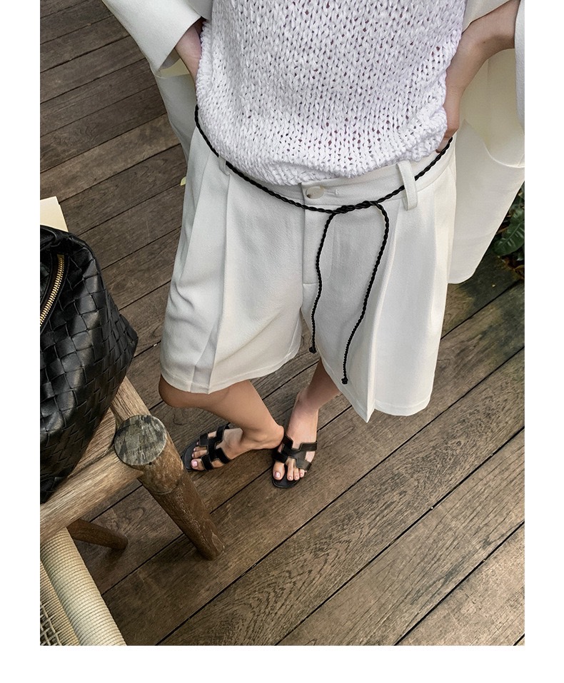 高質感寬鬆休閒短褲女顯瘦百搭西裝褲