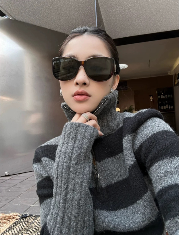 法國網紅類似款粗邊顯臉小大框墨鏡