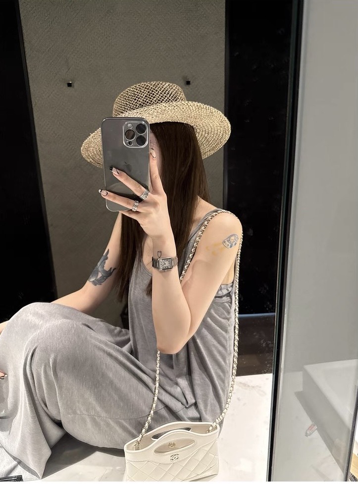紙片人羅紋棉開叉垂感鬆弛顯瘦半身裙
